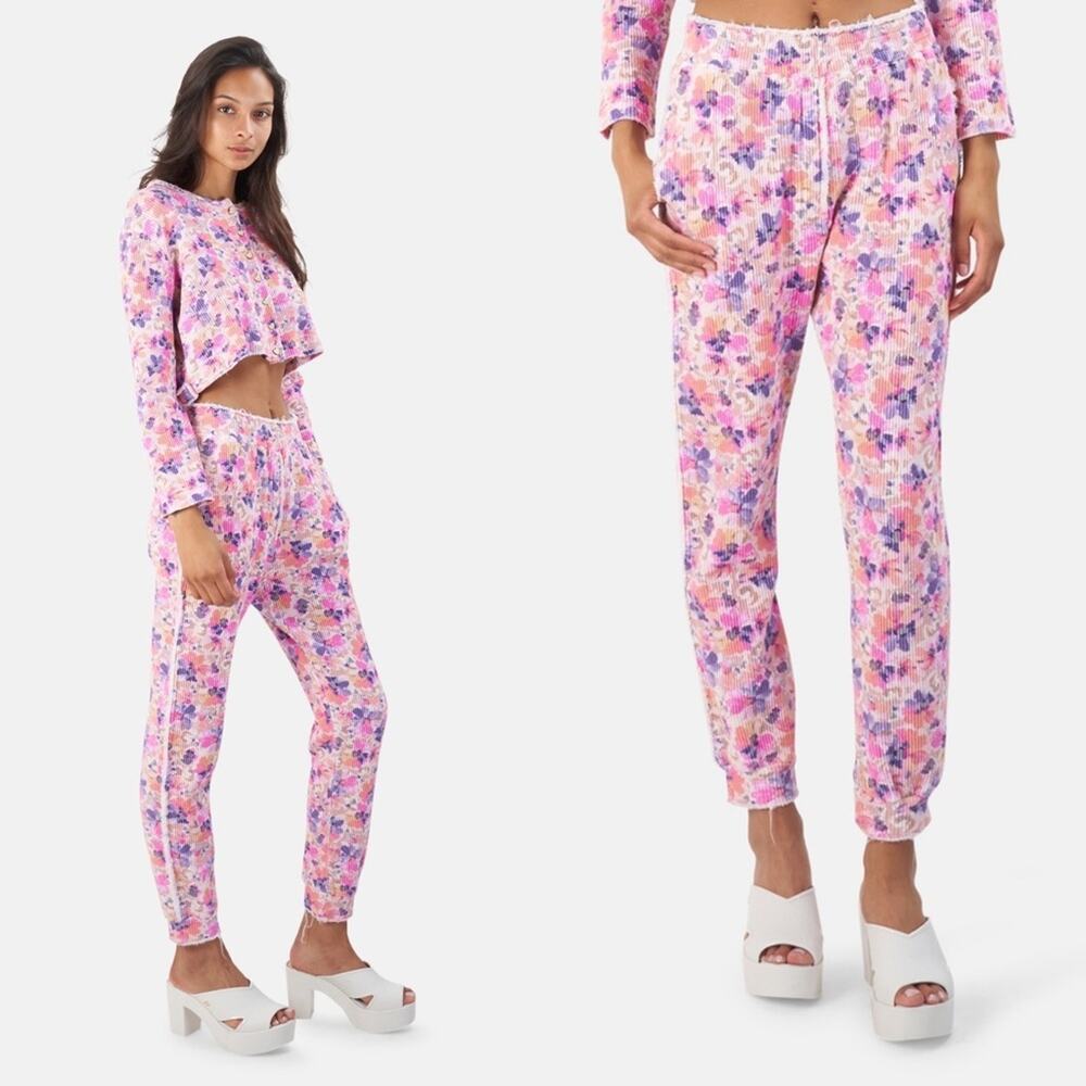 LoveShackFancy Clea Butterfly Waffle Knit Jogger Pant - Picture 5 of 7